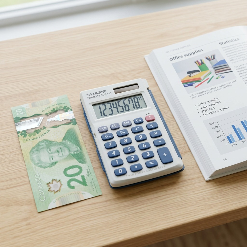 A high-resolution primary product shot of the white and blue Sharp EL243S calculator on a pure white background.