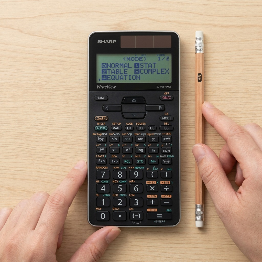 Comparaison de taille du produit : SHARP ELW516XGSL (calculatrice)