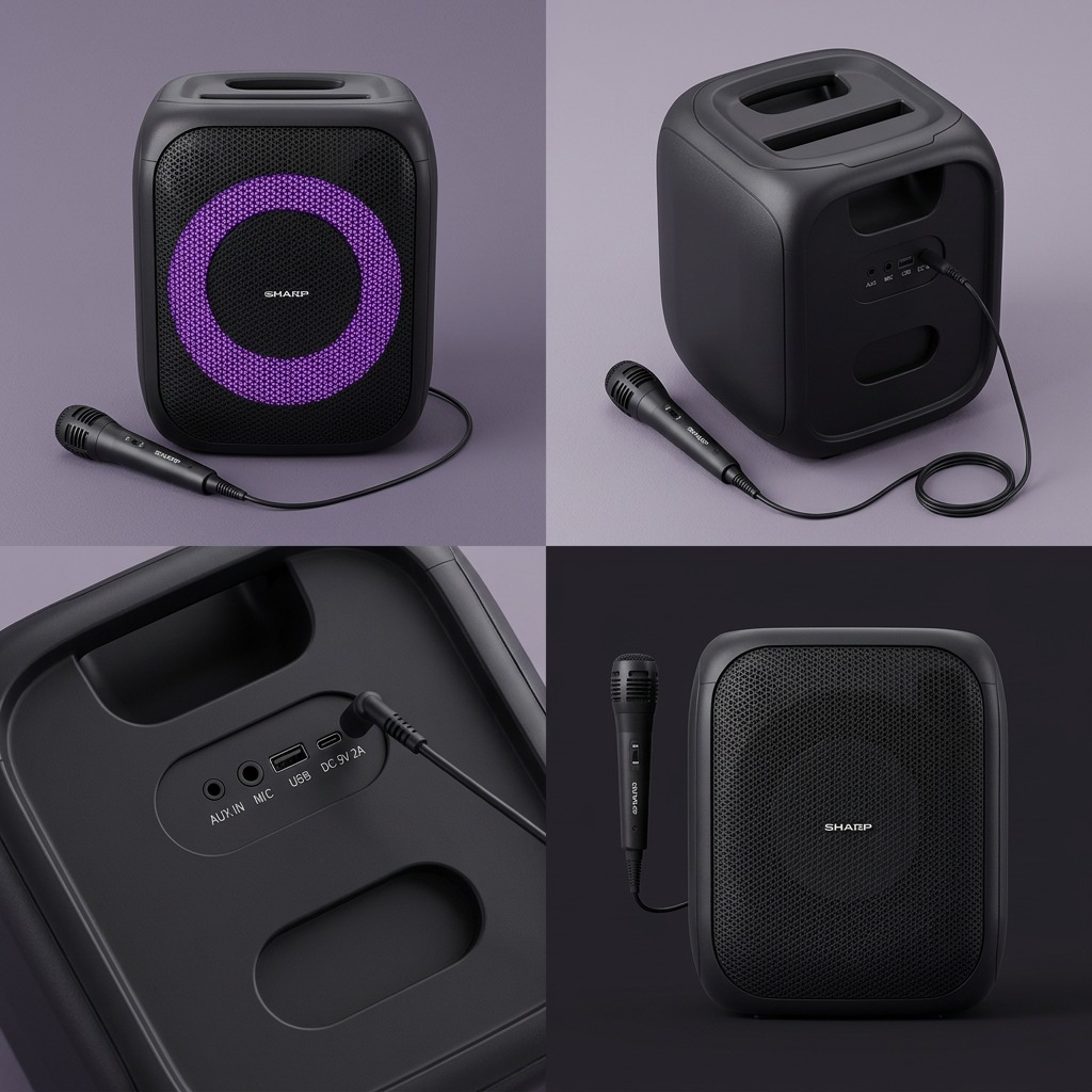 Vues multiples du produit : SHARP PS-914 (enceinte audio)
