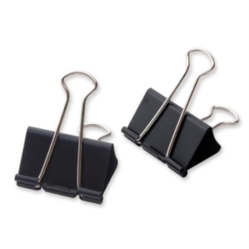 Fold Back Clips 2" – 50 mm - 12 Per Box