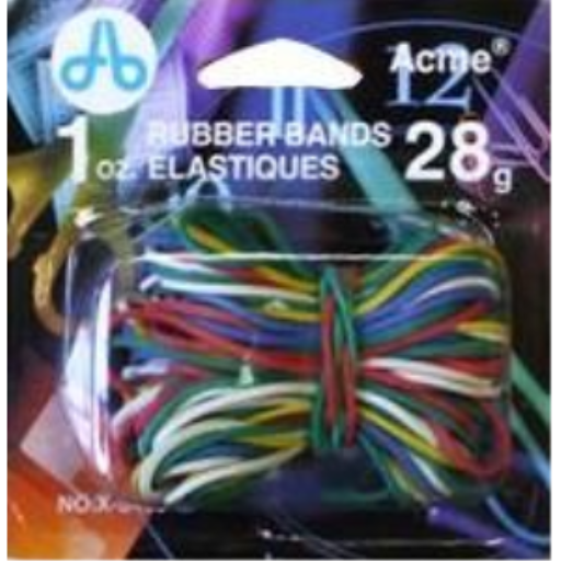 Elastic Bands 1 oz./28 g. - Assorted Colours / 
?lastiques ? 1 oz/28 g - couleurs assorties