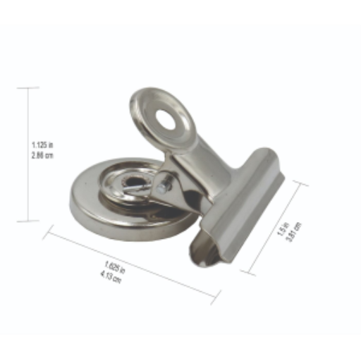 Magnetic Clips 1 ½" 2/card Capacity - 38mm