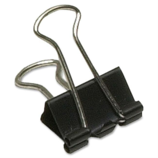Fold Back Clips 3/4" - 19 mm - 12 Per Box