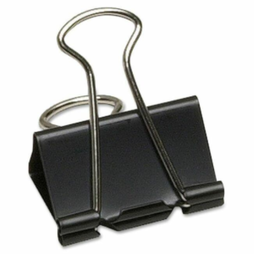 Fold Back Clips 1-1/4" / 33 mm - 12 Per Box