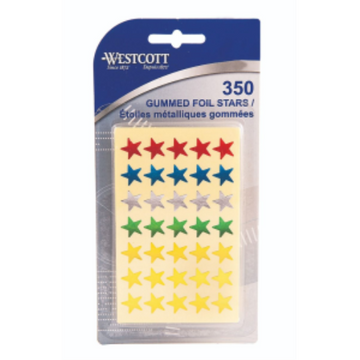 Assorted Coloured Stars, 350/Pkg. / 
?toiles couleurs assorties ? paquet de 350