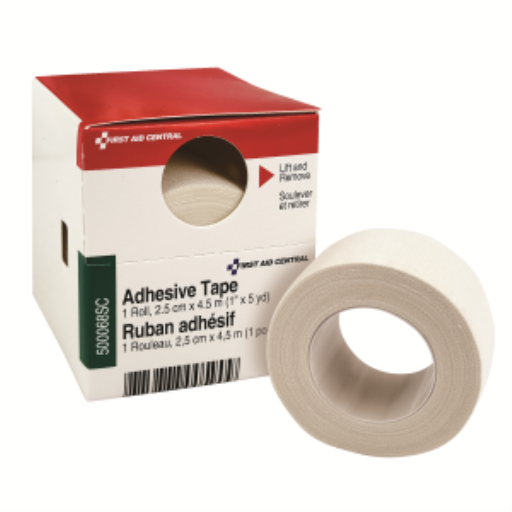 Adhesive Tape, 1 in x 5 yd (2.5 cm x 4.5 m), 1/box