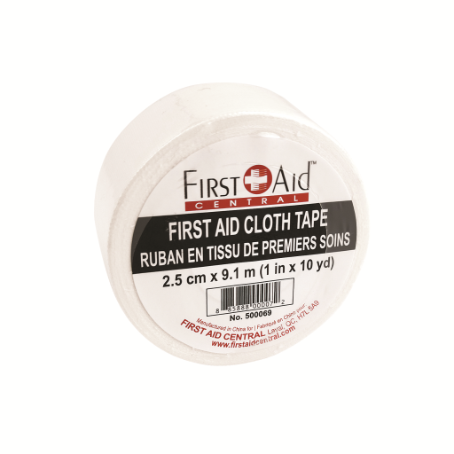 Ruban adhésif en toile de premiers secours, 1 po x 30 pi