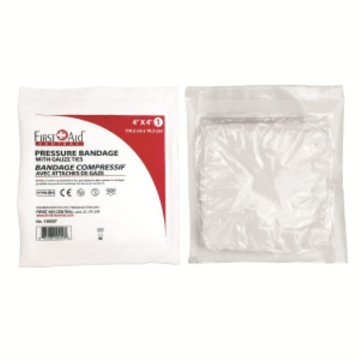 Sterile Compress Pressure Bandage, 4"x4"