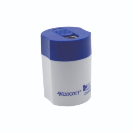 KleenEarth? Student Recycled Single-Hole Metal Pencil Sharpener with Antimicrobial Protection - 4 colours