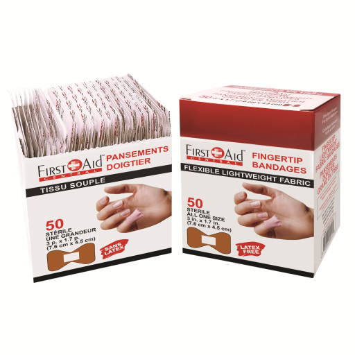 Fabric Fingertip Bandages, Lightweight, 50/pack