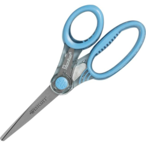 8" X-Ray Antimicrobial Scissors - Blue