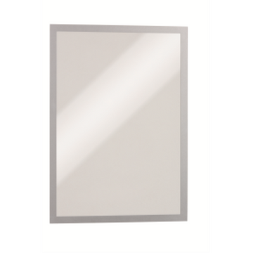 DURABLE Self-Adhesive Magnetic DURAFRAME Document Sign Holder, Tabloid Size 11" x 17", Silver, 2 Pack (476923)