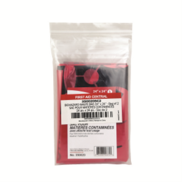Bio Hazard Waste Bag, 24" x 24" (61 x 61 cm), 2 per Bag