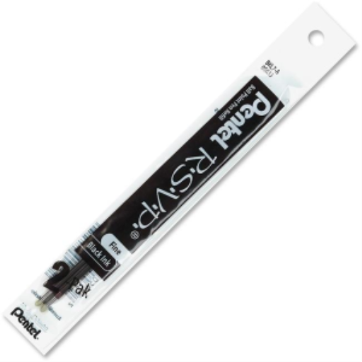 Recharges for Pentel Ballpoint Pens (BK77, BK90), (0.7mm), Black Ink, 2-Pack Pouch