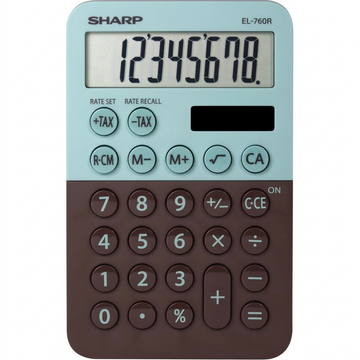 Vue principale du produit : SHARP EL760RBMT (calculatrice)
