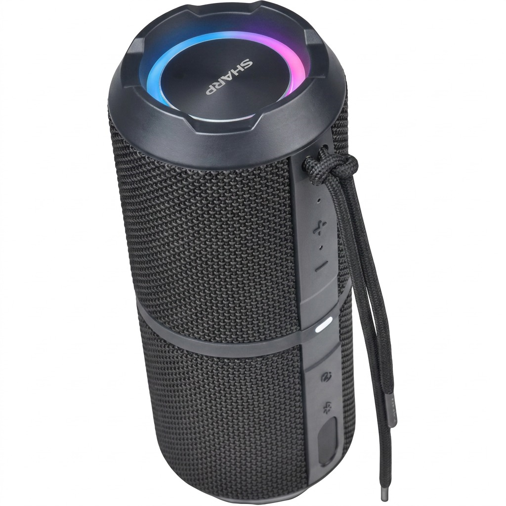 Visuel 1 du produit SHARP GX-BT290-BK – Enceinte Bluetooth portable 32 W, IP67, avec éclairage RGB