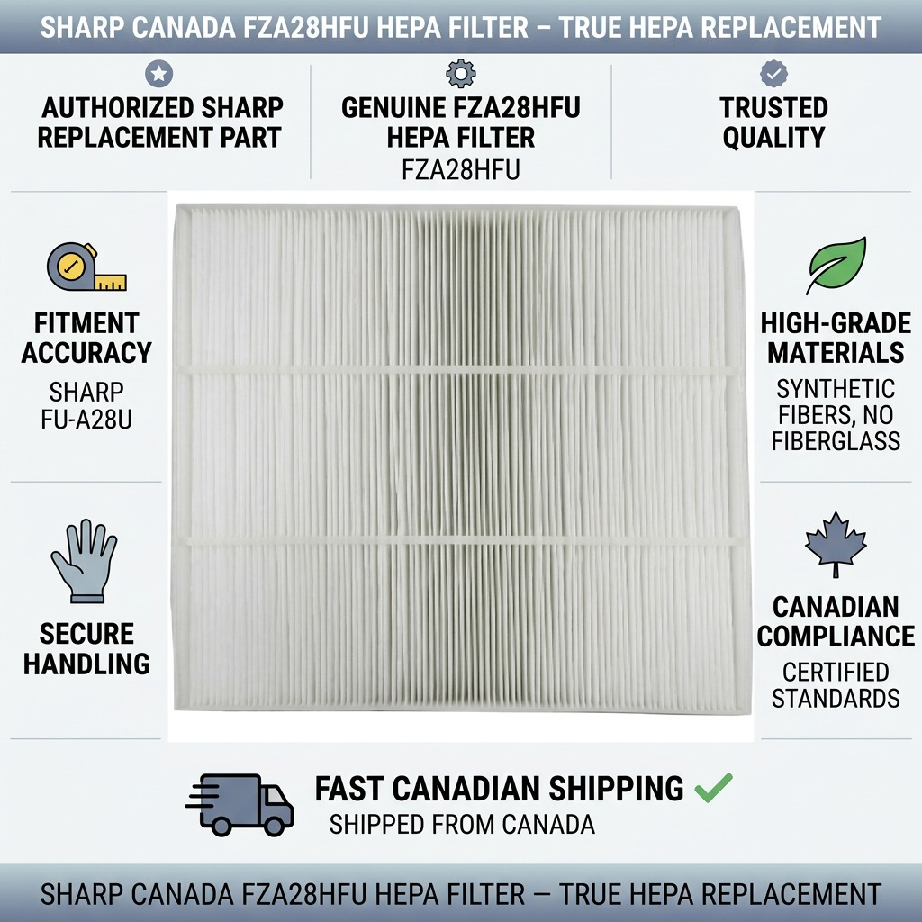 Infographie des caractéristiques : SHARP FZA28HFU (filtre de remplacement)