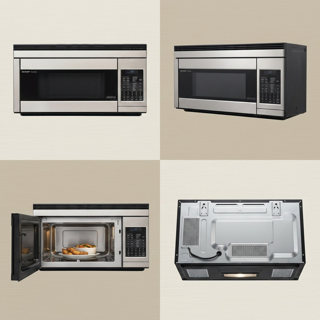 Vues multiples du produit : SHARP R1874TY (four à micro-ondes)
