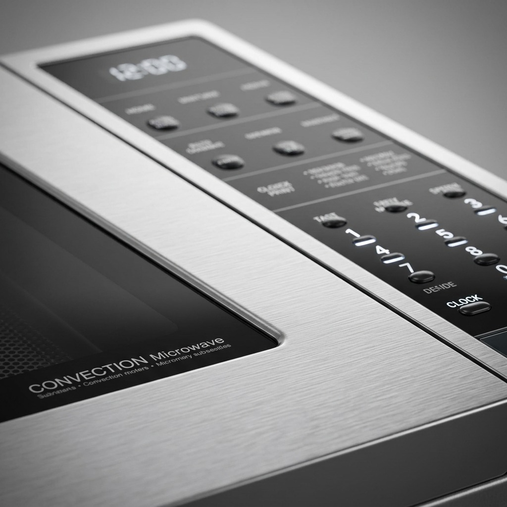 Gros plan des commandes : SHARP SMC1585KS (four à micro-ondes)