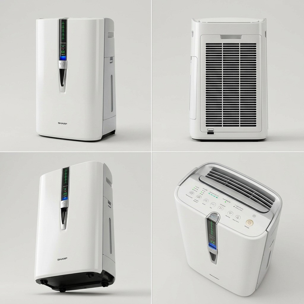 Vues multiples du produit : SHARP KC860U (purificateur d’air)