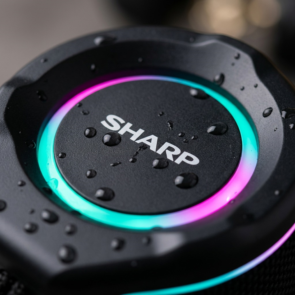 Gros plan : SHARP GX-BT190-BK (enceinte audio)