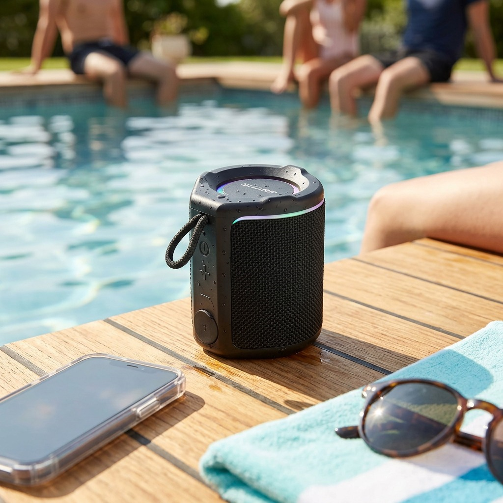 Visuel 4 du produit SHARP GX-BT190-BK – Enceinte Bluetooth ultraportable IP67
