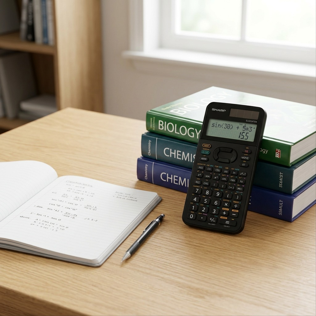 Visuel 4 du produit SHARP EL520XTBK – Calculatrice scientifique avancée 420 fonctions à double alimentation