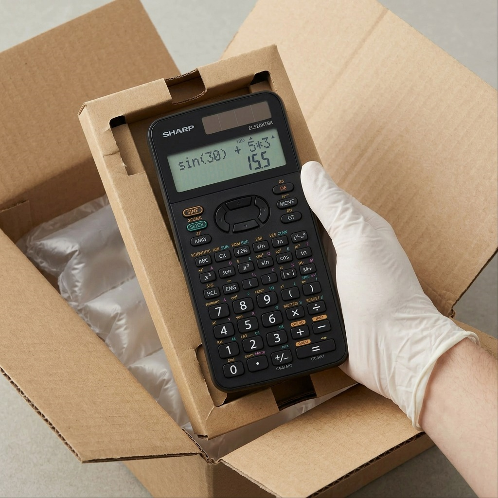 Vues multiples du produit : SHARP EL520XTBK (calculatrice)