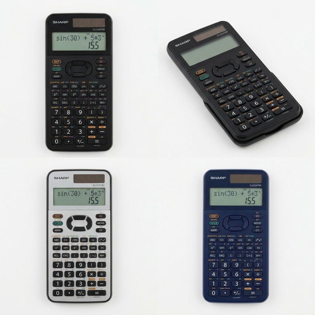Visuel du produit : SHARP EL520XTBK (calculatrice)