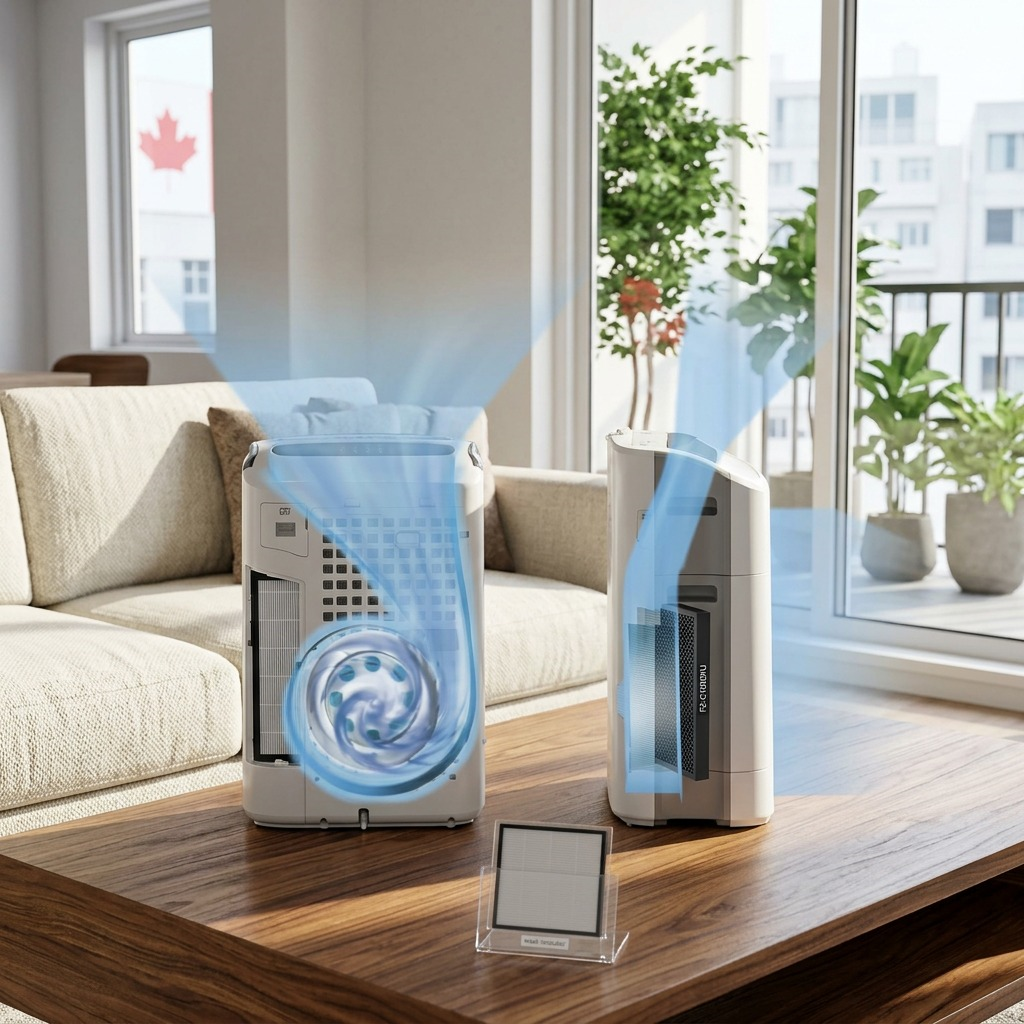 Présentation dans un salon : SHARP FZC100DFU (filtre de remplacement)
