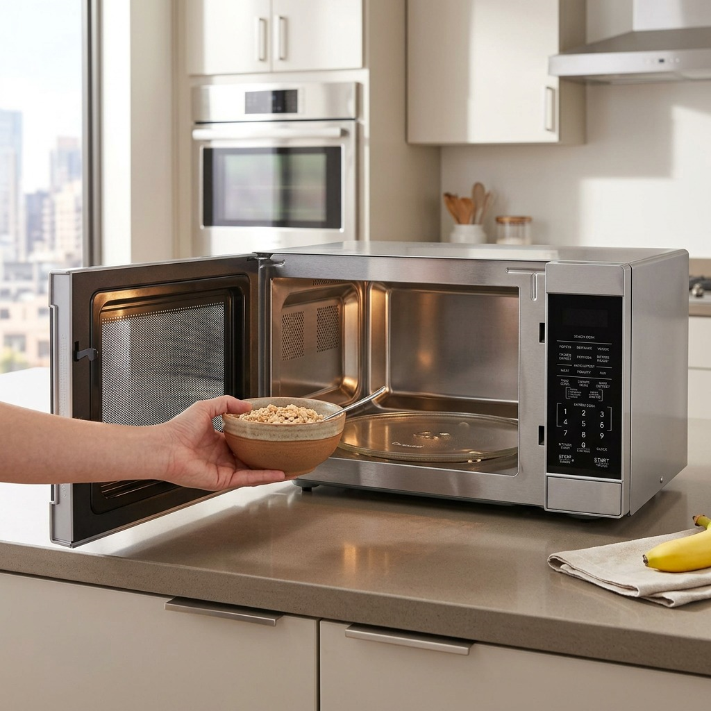 Présentation dans une cuisine : SHARP SMC1664KSC (four à micro-ondes)