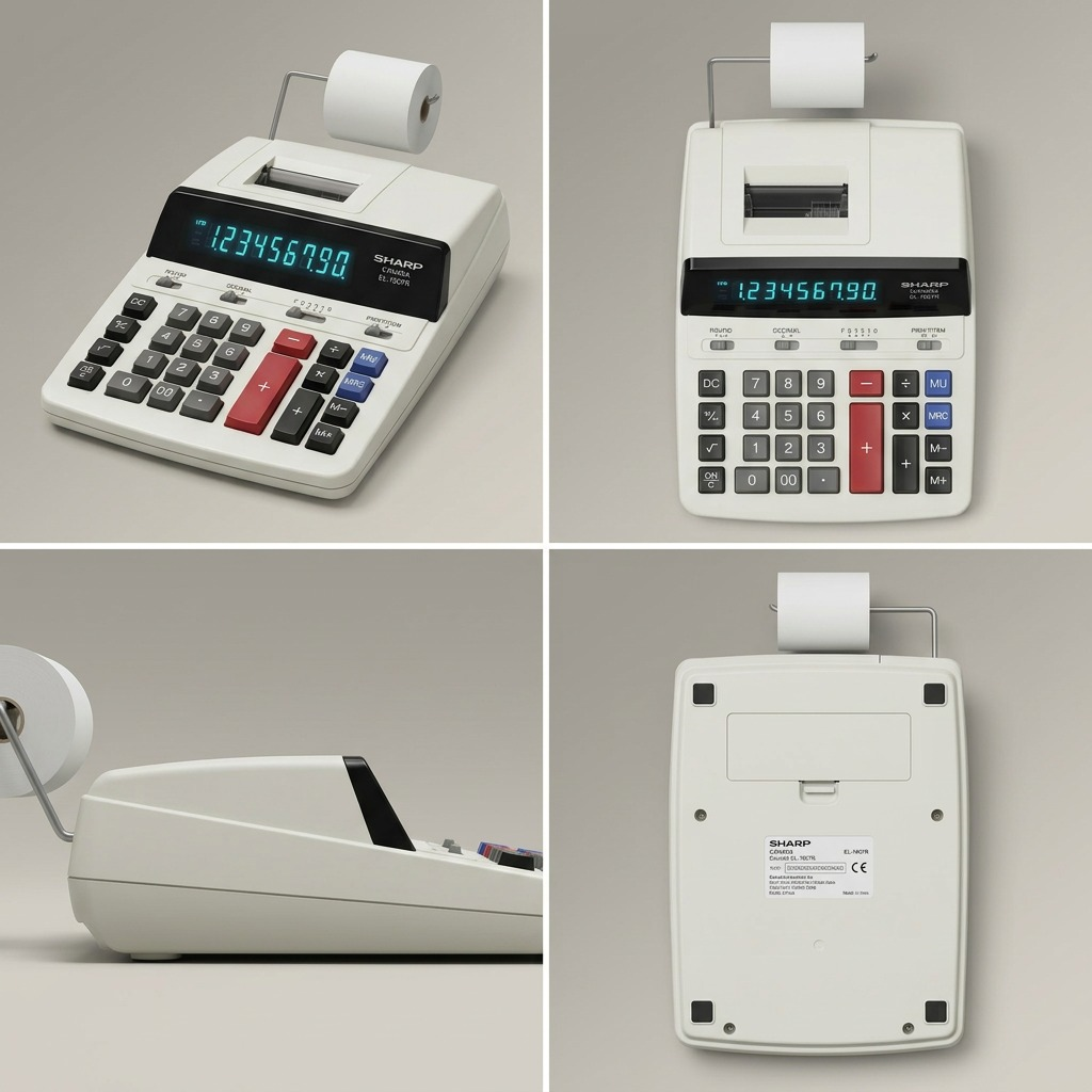 Visuel 5 du produit SHARP EL-1607R – Calculatrice imprimante de bureau 10 chiffres