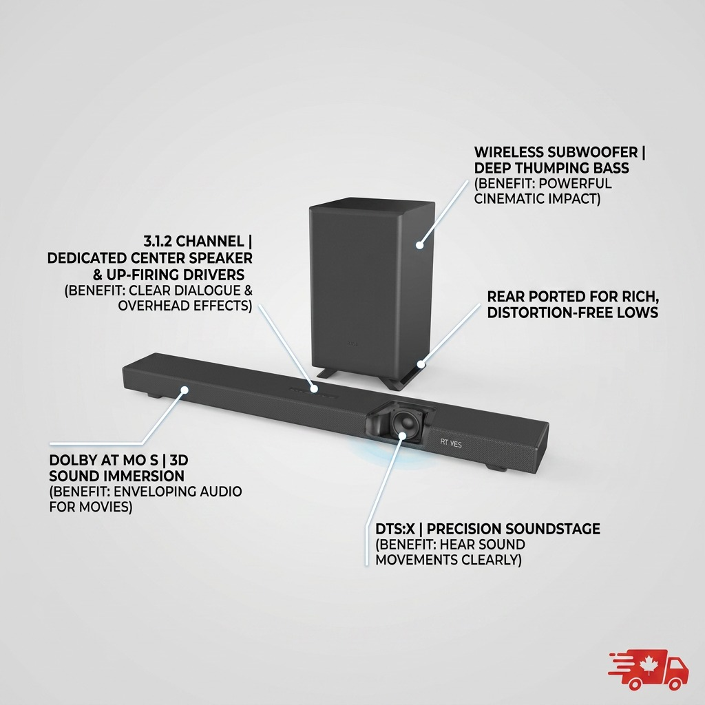 Visuel du produit : SHARP HT-SBW53121 (barre de son)