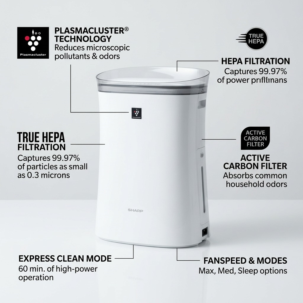 Visuel du produit : SHARP FPK50UW (purificateur d’air)