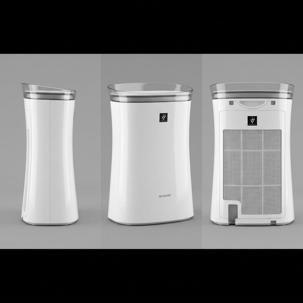 Vue principale du produit : SHARP FPK50UW (purificateur d’air)