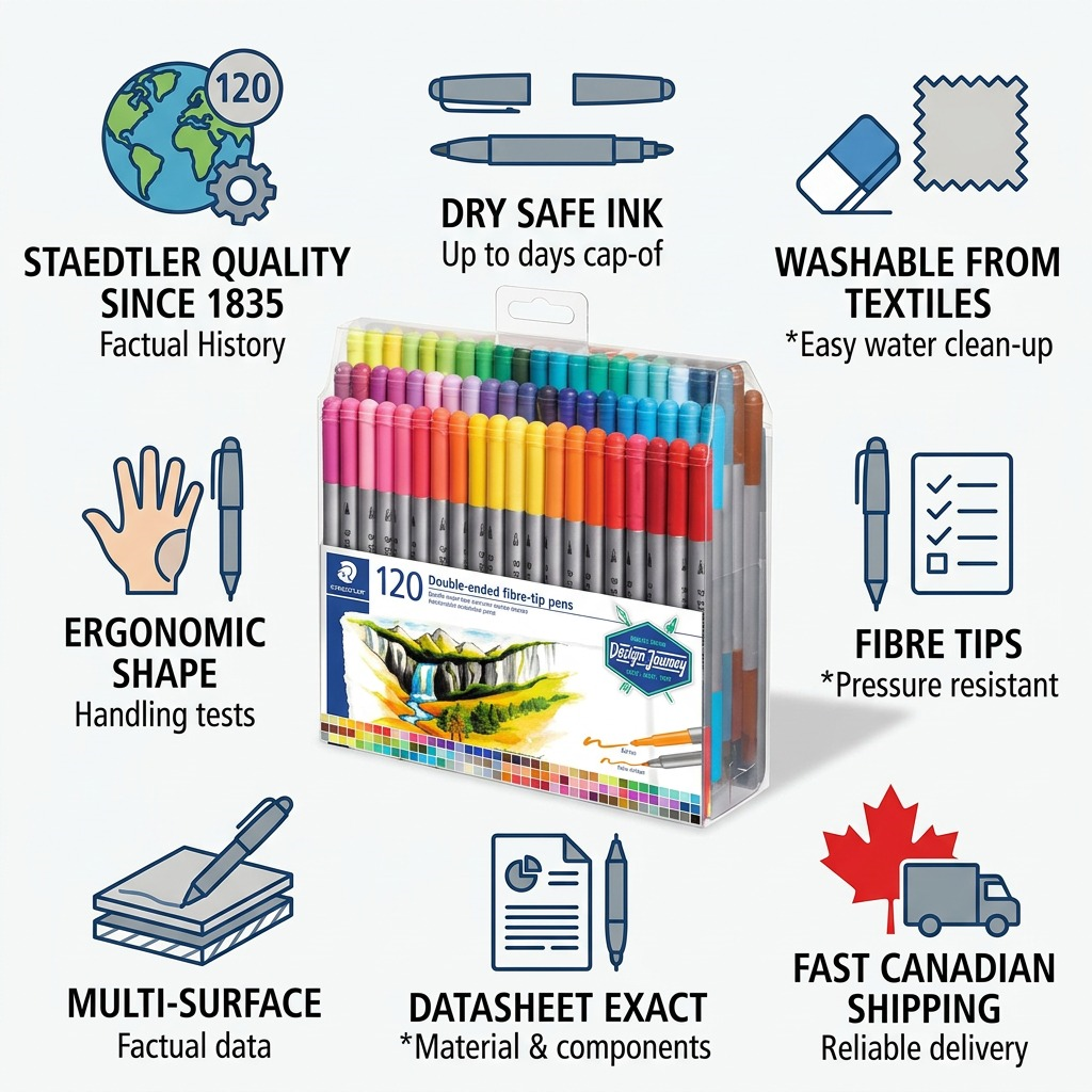 STAEDTLER 120 feutres à double pointe, réf. 3200-TB120 — vue du produit 8