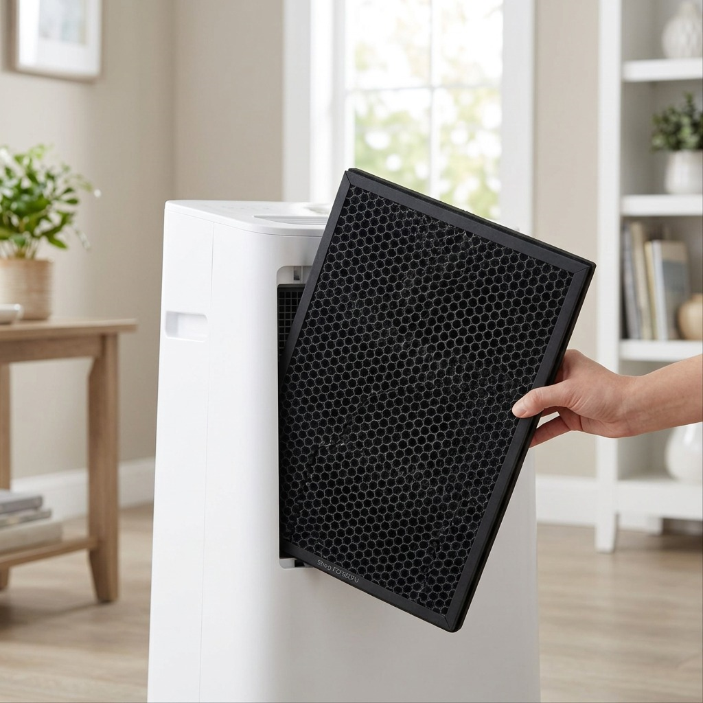 Présentation dans un salon : SHARP FZF60DFU (filtre de remplacement)