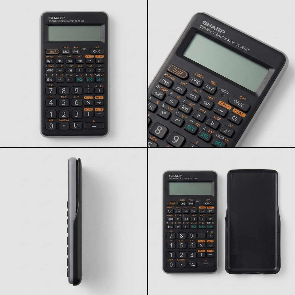 Vue principale du produit : SHARP EL501XTGY (calculatrice)