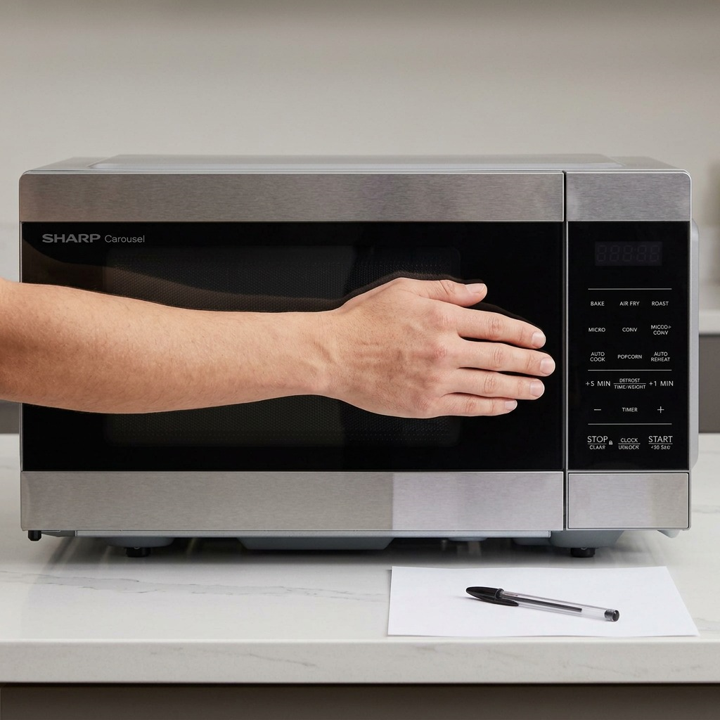 Comparaison de taille du produit : SHARP SMC0985KSC (four à micro-ondes)