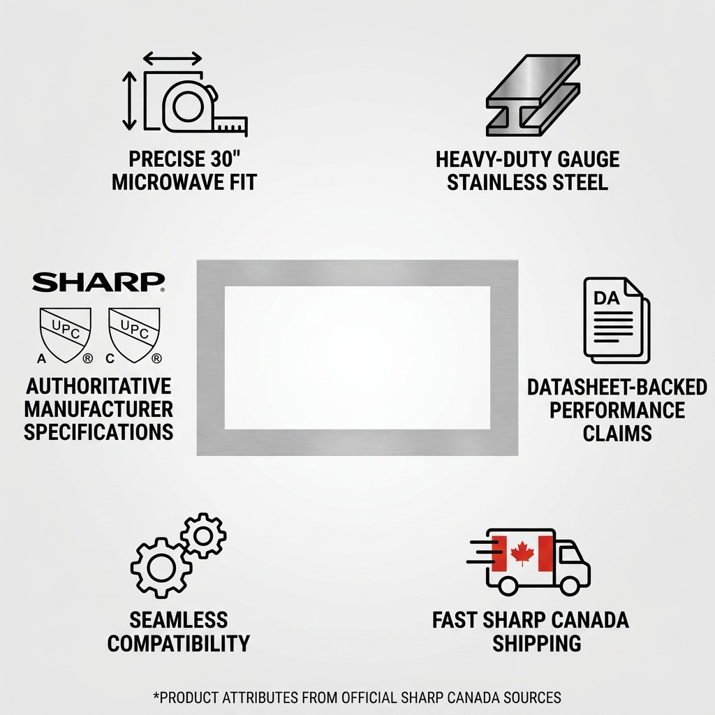 Infographie des caractéristiques : SHARP SKM226430LS (ensemble de finition)