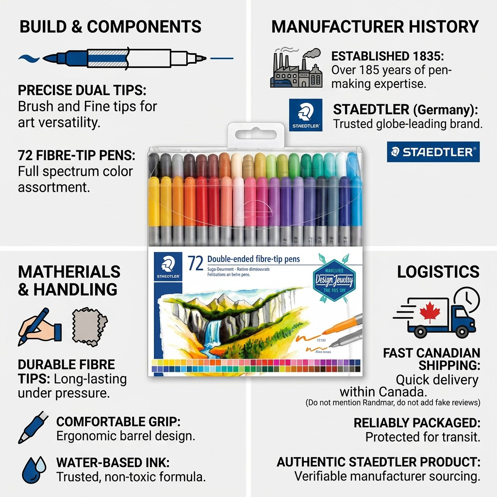 STAEDTLER 72 marqueurs aquarellables, réf. 3001-TB72 — vue du produit 8