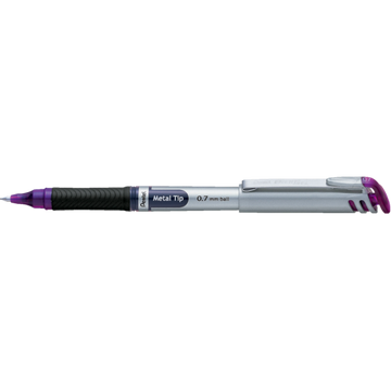 EnerGel Liquid Gel Pen, (0.7mm) Metal Tip, Capped, Violet Ink