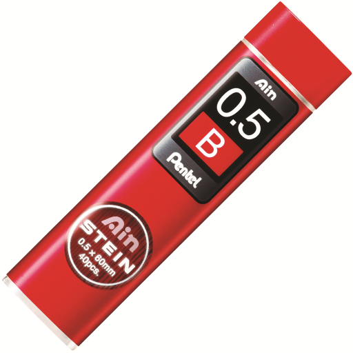 Ain Stein – Mines B 0,5 mm, tube de 40 – photo du produit Pentel