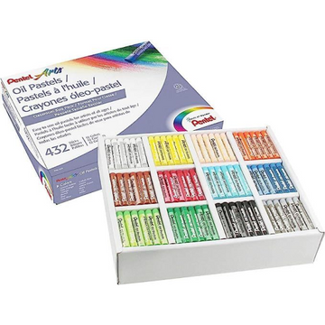 Pentel Arts Oil Pastels - 432 Piece Classroom Size Pack