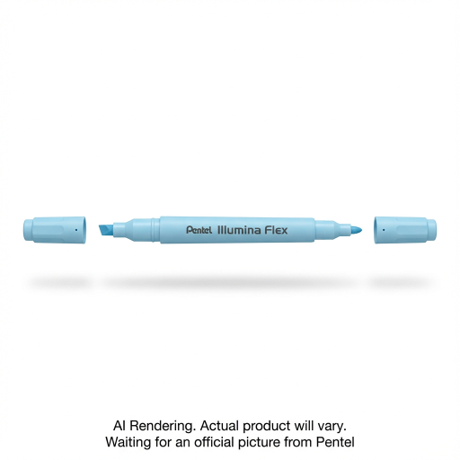 Illumina Flex – Dual-tip liquid highlighter, chisel and bullet, pastel sky blue