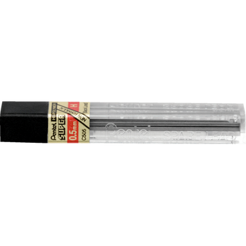 Hi-Polymer Super Lead Refill (0.5mm), H, 12 Leads per Tube