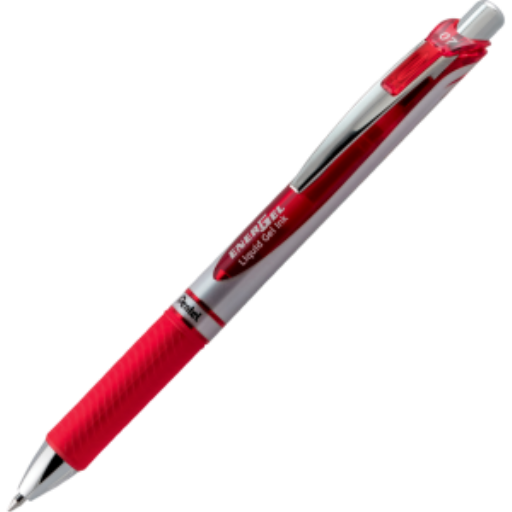 Pentel EnerGel BL77 stylo gel rouge 0,7 mm