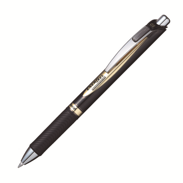 EnerGel Permanent Ret retractable liquid gel pen, (0.5 mm) black ink