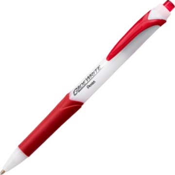 GlideWrite with TechniFlo ink – 1.0 mm ballpoint pen, bold point, red ink