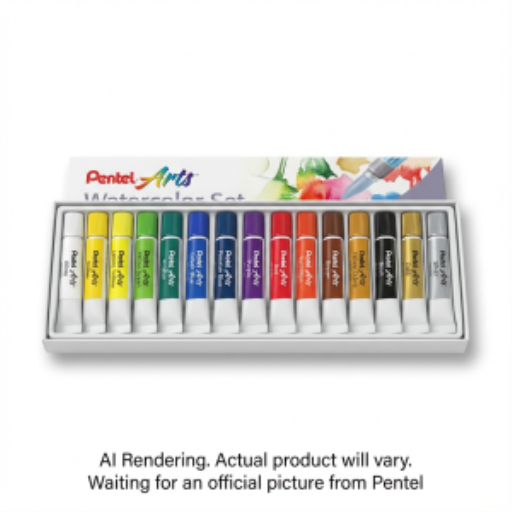 Pentel Arts Water Colors Assorted Colors, 15-Pk